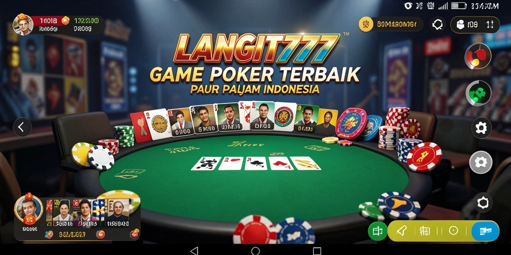 Screenshot gameplay LANGIT777 yang menampilkan kebersamaan dalam permainan poker
