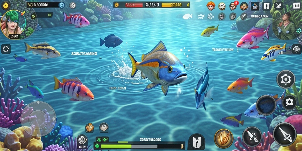 Screenshot seru dari gameplay Tembak Ikan di SOBATGAMING.